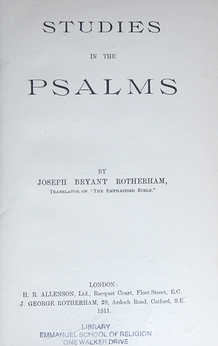 Rotherham Psalms