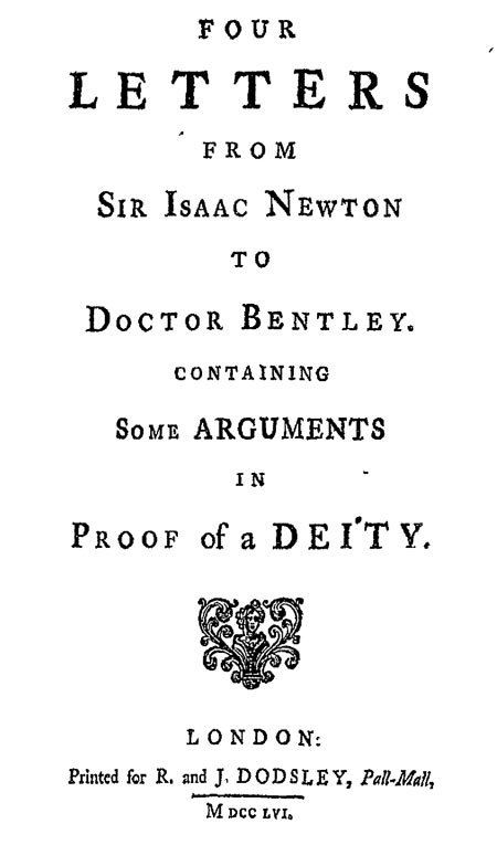 Sir Isacc Newton - Proof of a Deity